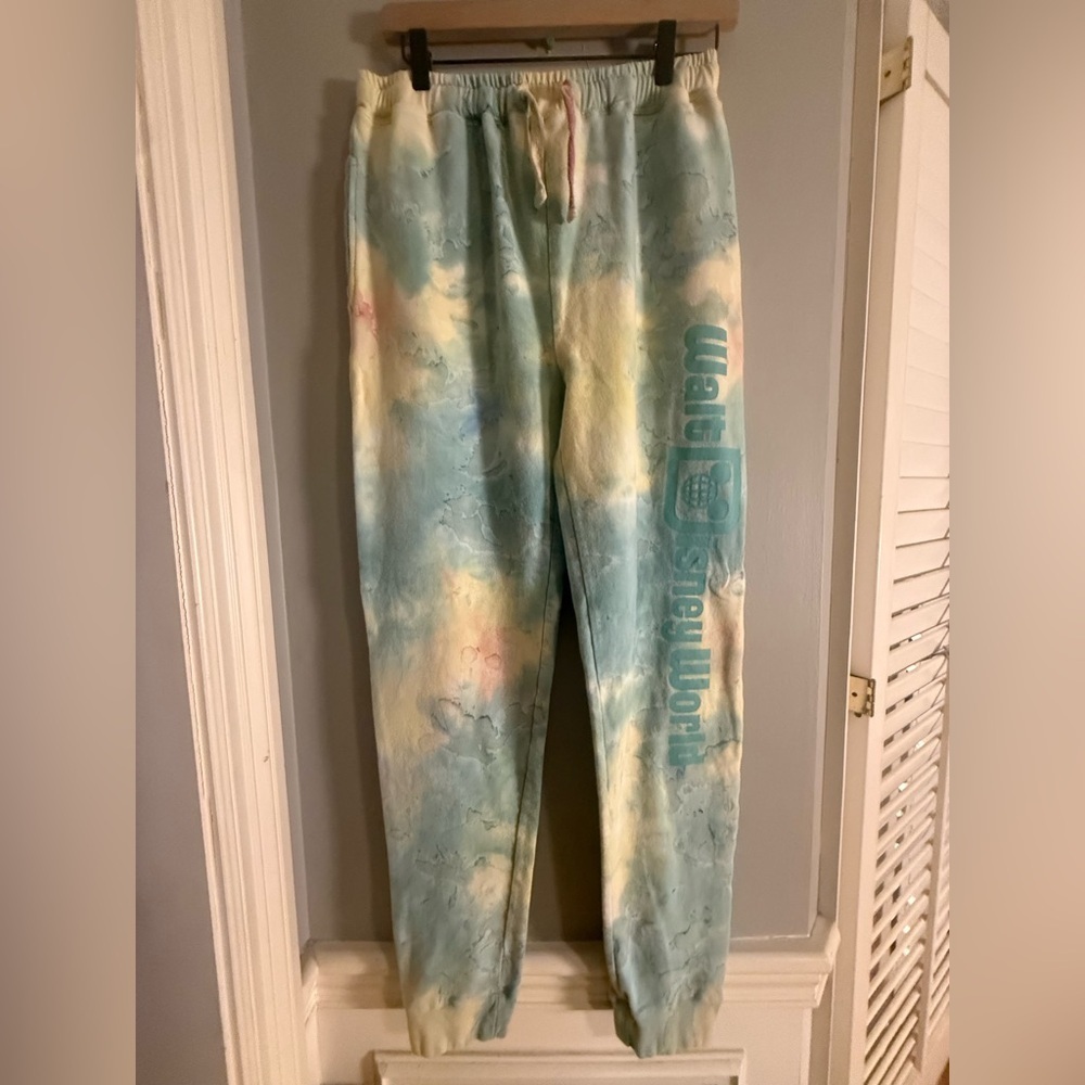 Disney Parks Tie-Dye Jogger Sweatpants Small | Walt Disney World Logo Lounge
